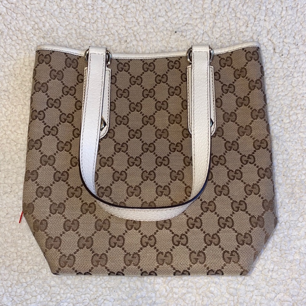 Gucci Brown GG Canvas Charmy Tote
